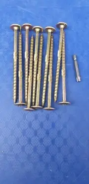 10 x 280mm Timber Connector Screws Torx Sleeper Landscape Deck Wafer Head Wood