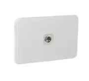 Clipsal Iconic 3041VTV75F-VW - Coaxial Outlet Pal To F-Type Vivid White