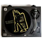 T REX Turntable Slipmat for Vinyl Records, Classic, Glam Rock & Roll Marc Bolan