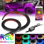 APP Control RGB Neon LED Strip Under Car Truck Underglow Underbody Kit for Chevy