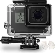 OKFUN 60M/196FT Waterproof Housing Case for GoPro Hero 7/6/5 Black(2018), Waterproof Case Diving Protective Housing Shell with Touchable Cover for Go Pro Action Camera Underwater Dive Case Shell