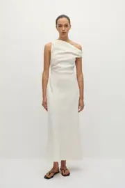 Suis Midi Dress White