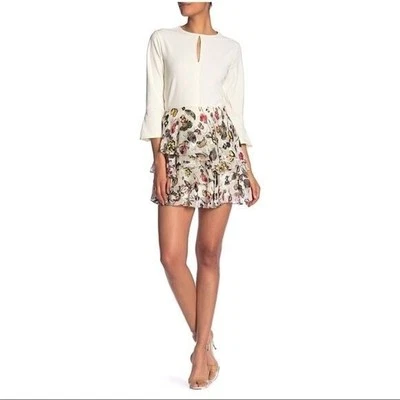 Grey by Jason Wu Silk Blend Floral Skirt Size 2