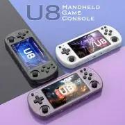 Retro Handheld Game Console 4 Inch IPS Screen Rechargeable Supports GBA SFC PS1
