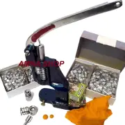 Manual Hand Press Machine For Fabric Cover Button With 2 Dies and Free Buttons