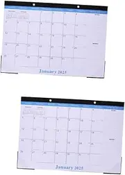 Operitacx 2pcs 2025 Wall Calendar Day Timer Planner Day Planner Year of The Dragon Calendar Hourly Yearly Planner Monthly Wall Calendar Social Media Calendar Whiteboard Calendar Paper Golden