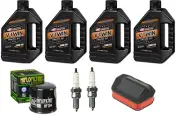 Oil Change Kit Yamaha V Star 950 Tune Up 20W50 4 Quarts Spark Plugs Oil Filter