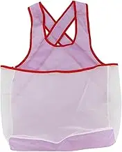 JIGCEN Apron, Waterproof Laundry Bib Apron with Pouch, Sleeveless, Pink, Unisex-Adults