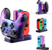 Enhanced Charger for Nintendo Switch & Switch OLED, Charging Dock for Joy-Cons a