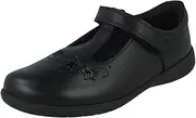 [Start-rite] Girls Startrite T-Bar School Shoes Star Jump - Black