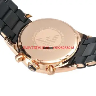 ❤正品專購❤ EMPORIO ARMANI 亞曼尼手錶 AR5905 情侶手錶 鋼帶運動石英腕錶三眼防水錶 歐美代購