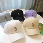 Embroidered Duck Baseball Cap Light Blue - One Size