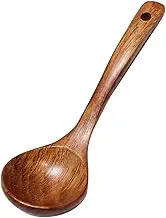 1PC Wooden Capacity Soup Spoon Kitchen Use A Spoon to Handle High Temperature Cooking