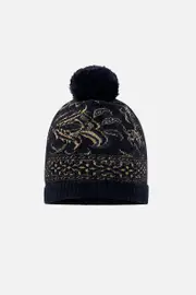 KNIT BEANIE WITH POM POM FOREVER FAMILY