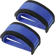 NULYLU 2 Pack Bike Foot Straps Cycle Pedal Toe Clips for Boys and Girls Toe Straps for Black