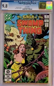 Saga Of The Swamp Thing #8 CGC 9.8 WHITE PAGES