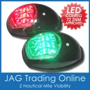 USCG LED NAVIGATION LIGHTS BLACK HOUSINGS - Port/Starboard Marine/Boat/Yacht Nav