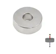 Neodymium Ring Magnet - OD76.2mm x H12.7mm x ID25.4mm | N35