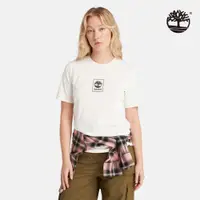 在飛比找Timberland®官方線上旗艦店優惠-Timberland 女款復古白印花Logo 短袖T恤|A6