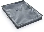HANGERWORLD Pack of 5 Grey Breathable Cashmere Jumper Clothing Storage Pouch Bag with Clear Front