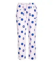 NEW PETER ALEXANDER PINK NAVY SPOT COTTON FLANNELETTE PJ PANTS XL $69.95