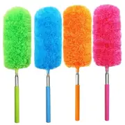 4 Pack Microfiber Feather Duster, with Extendable Pole and Bendable Head, Was...