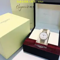 在飛比找Yahoo!奇摩拍賣優惠-好康浪琴手錶嘉嵐背透超薄玫瑰金腕錶瑞士石英機芯女表大號38m