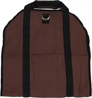 Waterproof Canvas Firewood Bag, Portable Firewood Bag, Foldable Fireplace Sack, Fireplace Wood Storage Bag with Handles, for Stoves, Camping, Beach