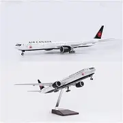 Replica 1:157 for Scale Canada B777 Aircraft Toys Model with Lights and Bottom Wheel Display Collections Or Desk Decor Airplane Toy(Style 1: 737 NO LED)