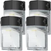 LED Outdoor Wall Light with Photocell, Dusk to Dawn Outdoor Lighting, 30/25/15Wa
