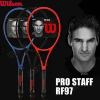 在飛比找Yahoo!奇摩拍賣優惠-Wilson Pro Staff 原裝網球拍全碳素 RF97