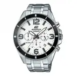 【CASIO 卡西歐】EDIFICE計時碼錶系列 RED BULL紅牛F1賽車款/47MM/白X黑(EFR-553D-7B)