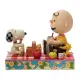 【Enesco】精品家飾 SNOOPY 查理布朗與史努比和胡士托野餐居家擺飾