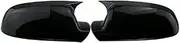 OSEAY Pair Side Wing Mirror Cover Fit For A3 8P A4 A5 B8 B8.5 Q3 A6 C6 4F S6 Add On Side Rear View Mirror Cap Cover Car Accessories(Glossy Black-B8.5)
