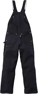 [CARHARTT] Solid Black Mens US Size 38x30 Unlined Duck Bib Overalls