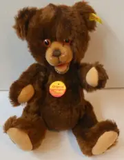 Steiff Brown 1980s Zotty Teddy Bear 12" Original Tag #0223/30 P3842