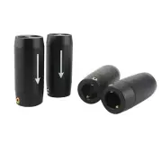 4Pack new 46mm Aluminium HiFi Audio Speaker Pants Y Splitter for RCA Bi-Wire DIY