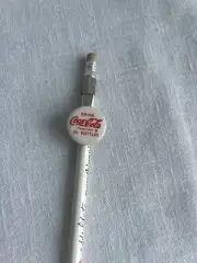 Vntg White Coca Cola Pencil Coke Adds Life To Everything Nice With Clip