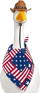 Yidueace Independence Day Goose Clothing, Patriotic Geese Outfit Set, Flags Animal Outfit, Cute Outdoor Party Accessories, Holiday, Holiday Geese Costume for Garden Decorations