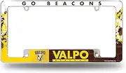Rico Industries NCAA Valparaiso Crusaders Primary 12" x 6" Chrome All Over Automotive License Plate Frame for Car/Truck/SUV