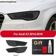 Pre-cut Headlights Smoke Paint Protection Vinyl Tint Wrap Film For Audi A3 14-16 (for: Audi)