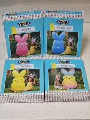 Peeps 4 Ft Inflatables Set Of 4 Easter Indoor/Outdoor Tiktok Free Shipping
