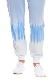 Mud Pie Wheeler Womens French Terry Joggers, Blue, Small