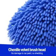 Car Cleaning Brush Car Wash Mop Three-Section Telescoping with Long Handle