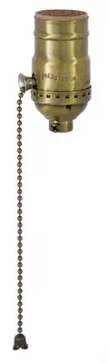 B&P Lamp Solid Brass, Pull Chain Lamp Sockets