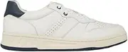 [Hush Puppies] Mens Swing Off White/Navy Casual Sneaker 10 Dress Shoes