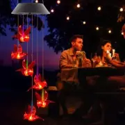 Cardinal Solar Wind Chimes Outside Led Lights Garden Patio Decor Mother Mom 29"