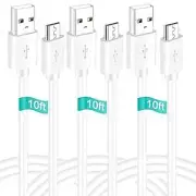10FT Micro USB Power Extension Cables for Security Cameras and Devices