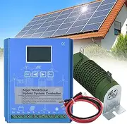 Smart Wind Solar Hybrid Charge Controller MPPT Charge Boost Controller, 4000w/6000w/8000w/10000w 12V/24V/48V for Wind Solar Panel Wind Solar Supplementary System with LCD Screen(12v,8000w)