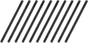 uxcell 10Pcs Fully All Threaded Rod, 1/4" Thread 20 Pitch 4" Length Carbon Steel Long Threaded Screw Threads Black Zinc Fully Studding Rod Bar for Furniture Garden Mounting Assembly